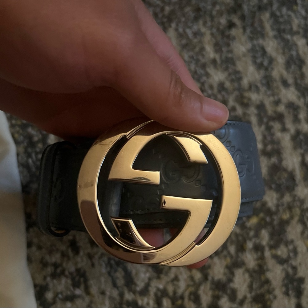 Authentic blue Gucci Belt